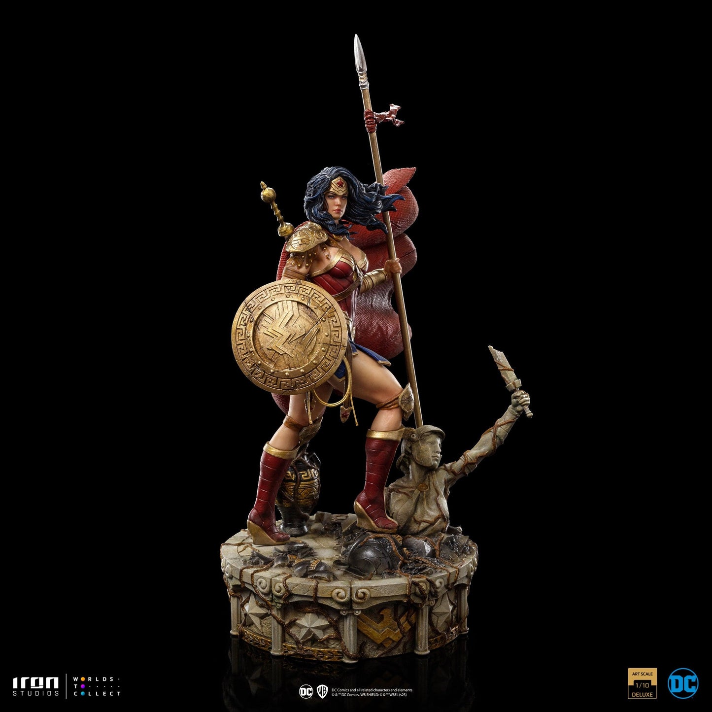 Iron Studios DC Comics Wonder Woman Unleashed Deluxe Art Scale Limited Edition 1/10 Statue - ToyFury