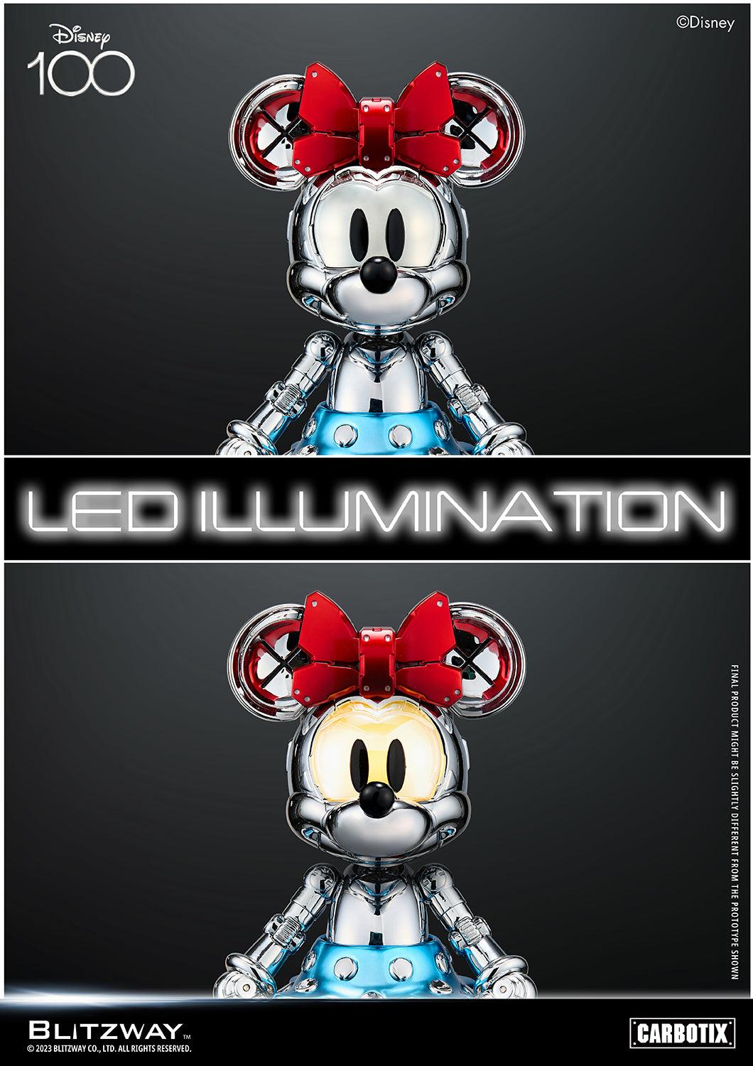 BLITZWAY Disney 100 Minnie Mouse (Chrome Ver.) Collectible Figure BW-CA-10509 - ToyFury