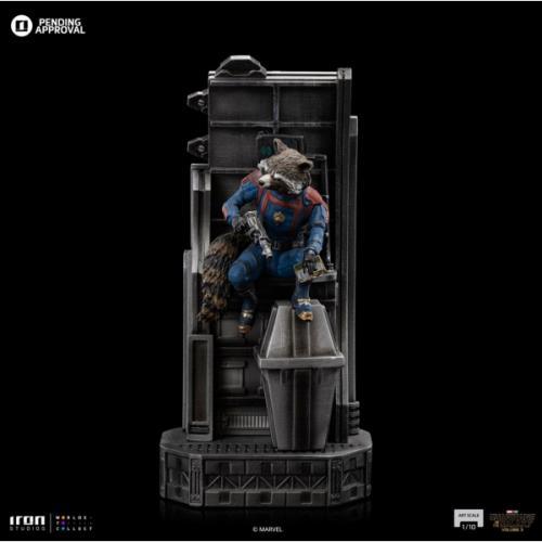 Iron studios Rocket Raccoon - Guardians of the Galaxy 3 1/10 Art Scale Figure MARCAS93823-10 - ToyFury