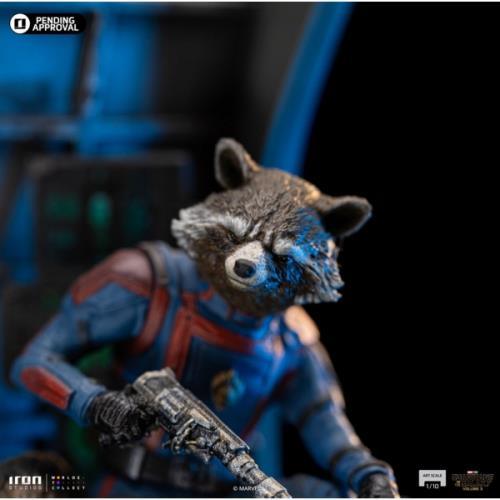 Iron studios Rocket Raccoon - Guardians of the Galaxy 3 1/10 Art Scale Figure MARCAS93823-10 - ToyFury