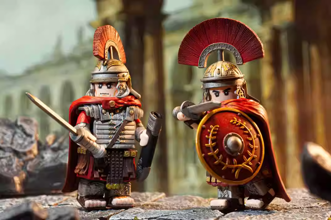 Custom Lego Mini Figure Roman Series: Centurion and Optio (Deputy Centurion)