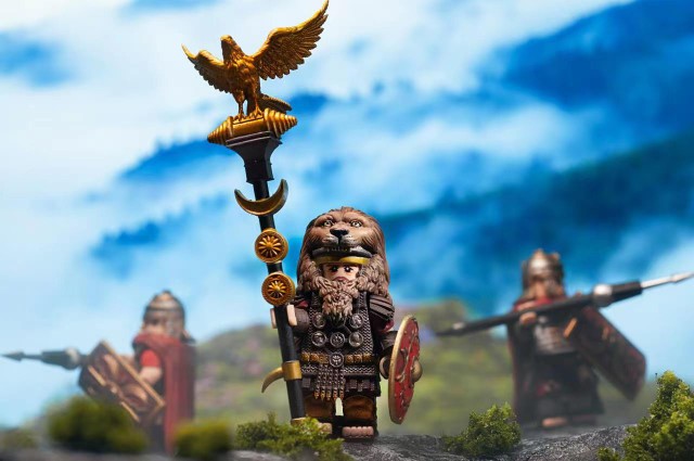 Custom Lego Mini Figure Roman Series: Legionary Aquilifer (Eagle Standard Bearer)