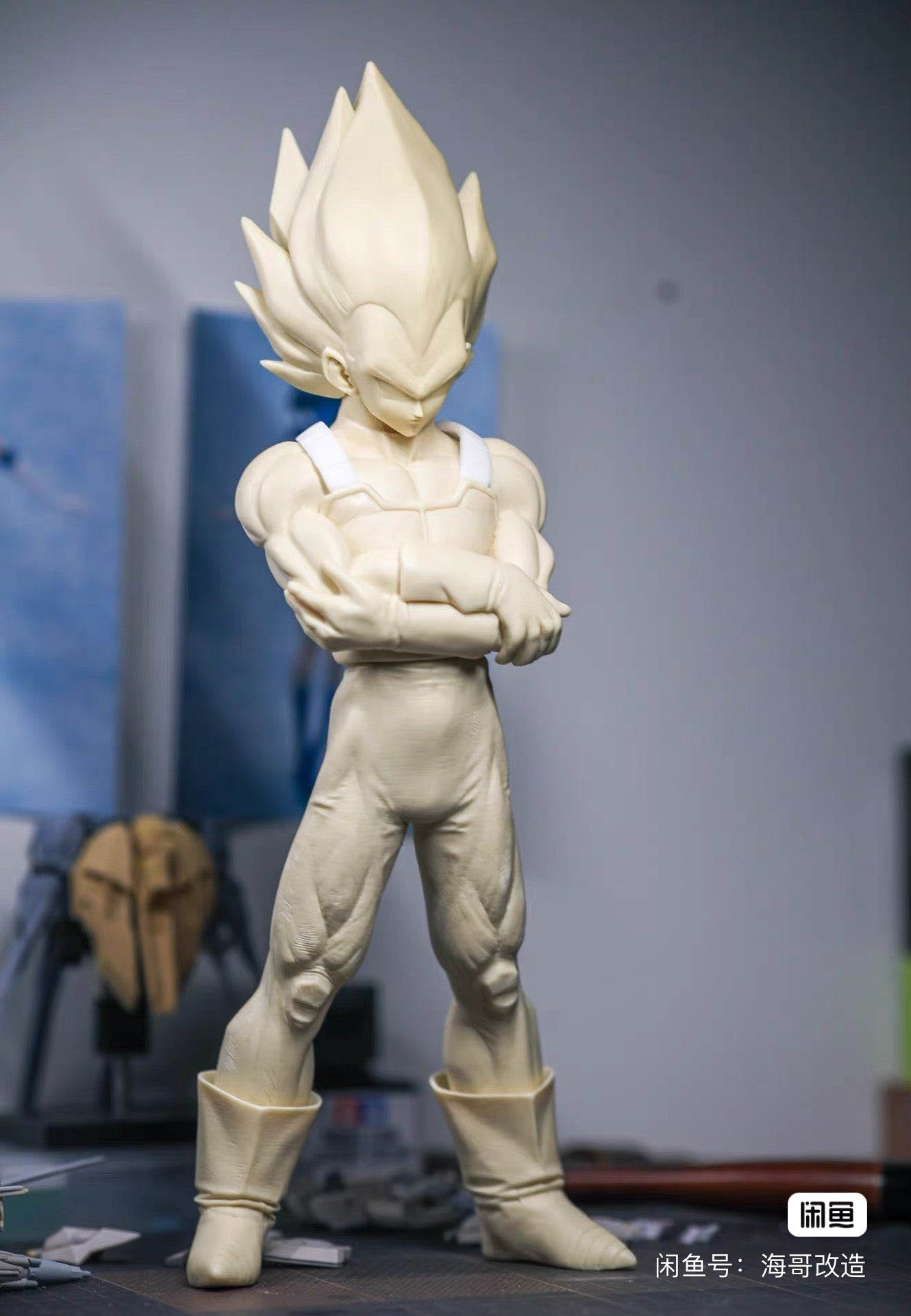 Dragon Ball Repaint Figure Arms Crossed VEGETA