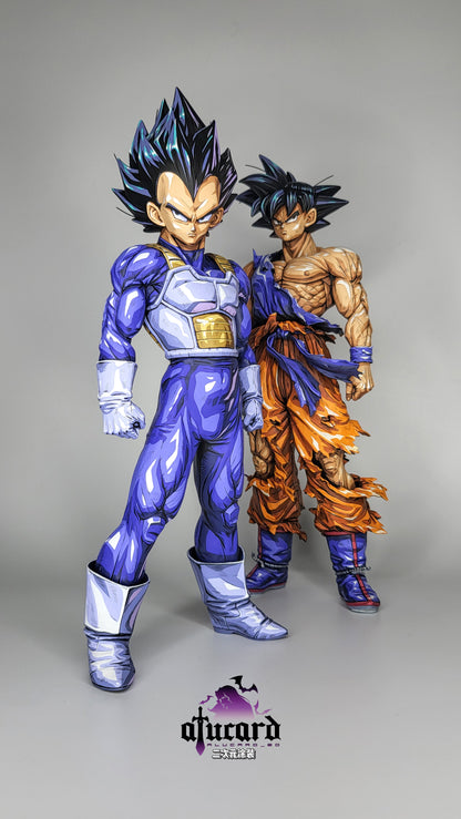 Dragon Ball Repaint Figure SMSP GOKU and VEGETA with Custom Scene