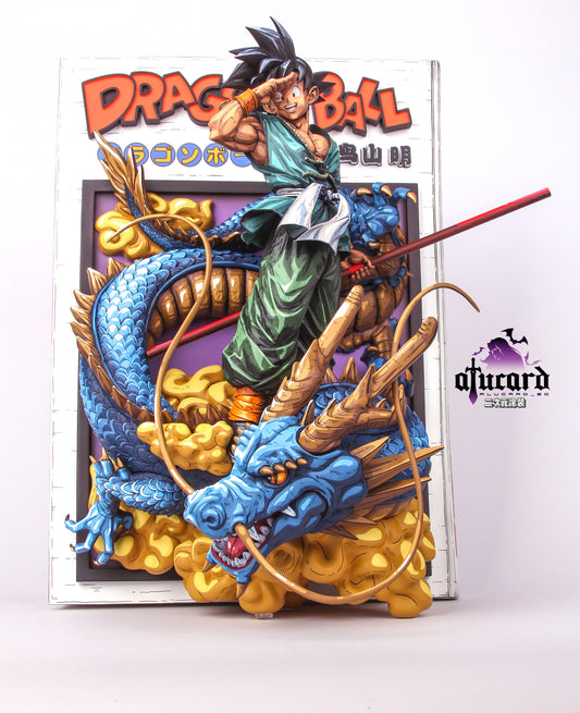 Dragon Ball Repaint Figure SMSP & BWFC GOKU with Staff Base