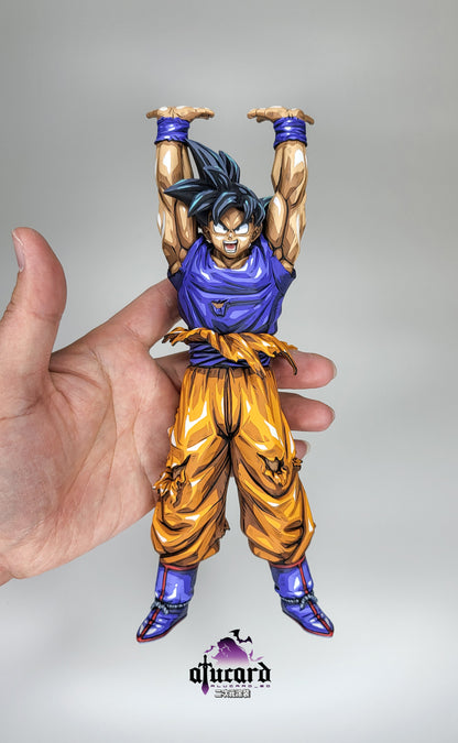 Dragon Ball Repaint Figure Spirit Bomb GOKU with Custom Scene