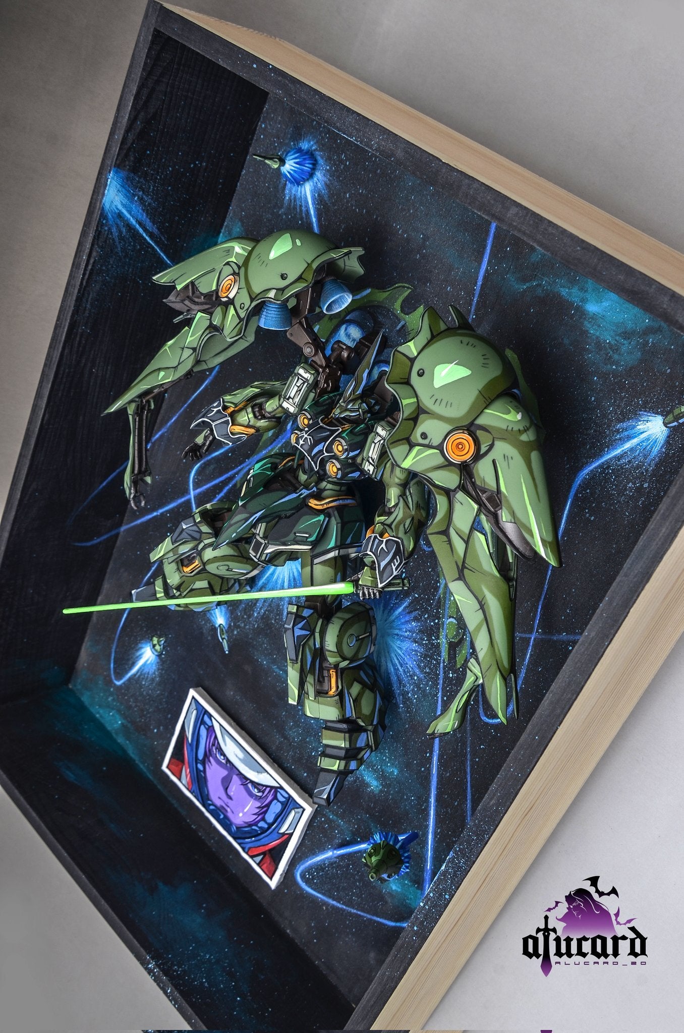 Gundam Repaint Figure Quad-wing NZ-666 KSHATRIYA