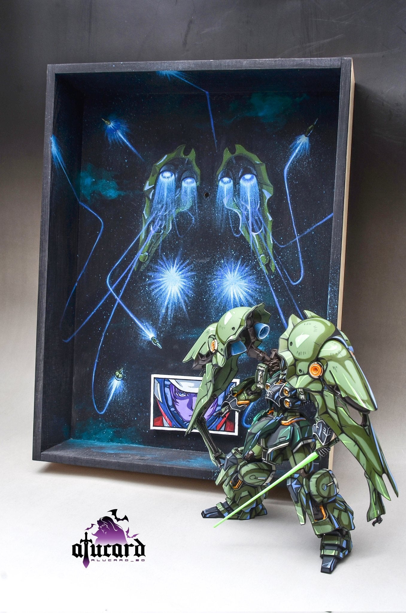 Gundam Repaint Figure Quad-wing NZ-666 KSHATRIYA