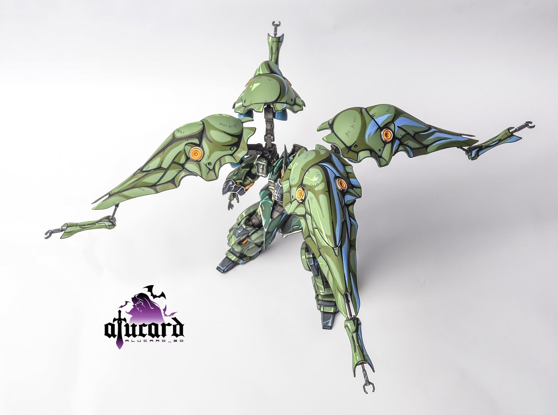 Gundam Repaint Figure Quad-wing NZ-666 KSHATRIYA