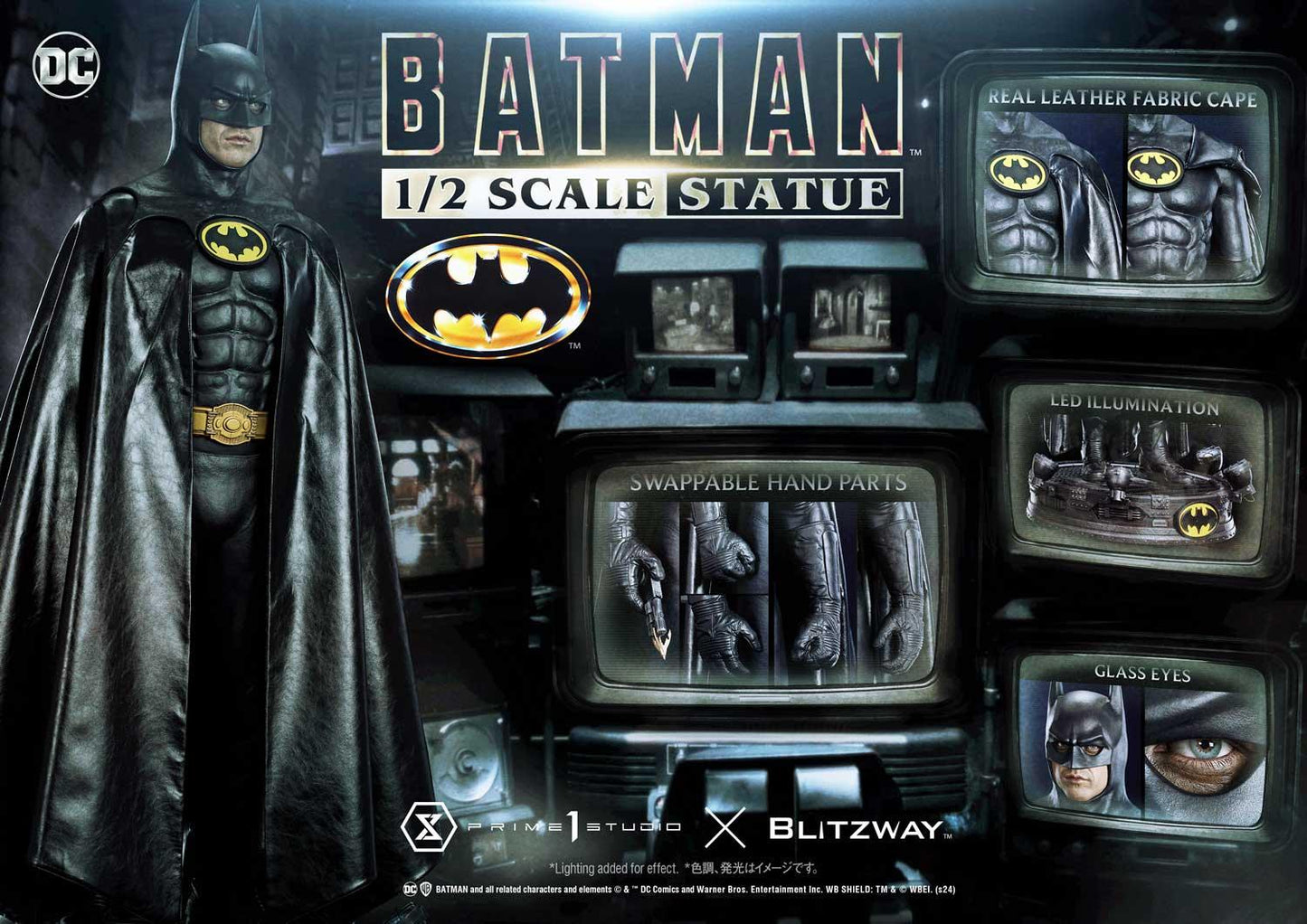 Prime 1 Studio x Blitzway DC Batman High Definition Museum Masterline Series 1/2 Statue HDMMDC-08 - ToyFury