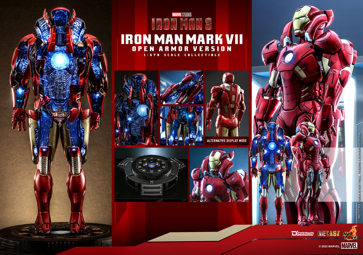 HOTTOYS DS004D51 IRON MAN MARK VII (OPEN ARMOR VERSION)