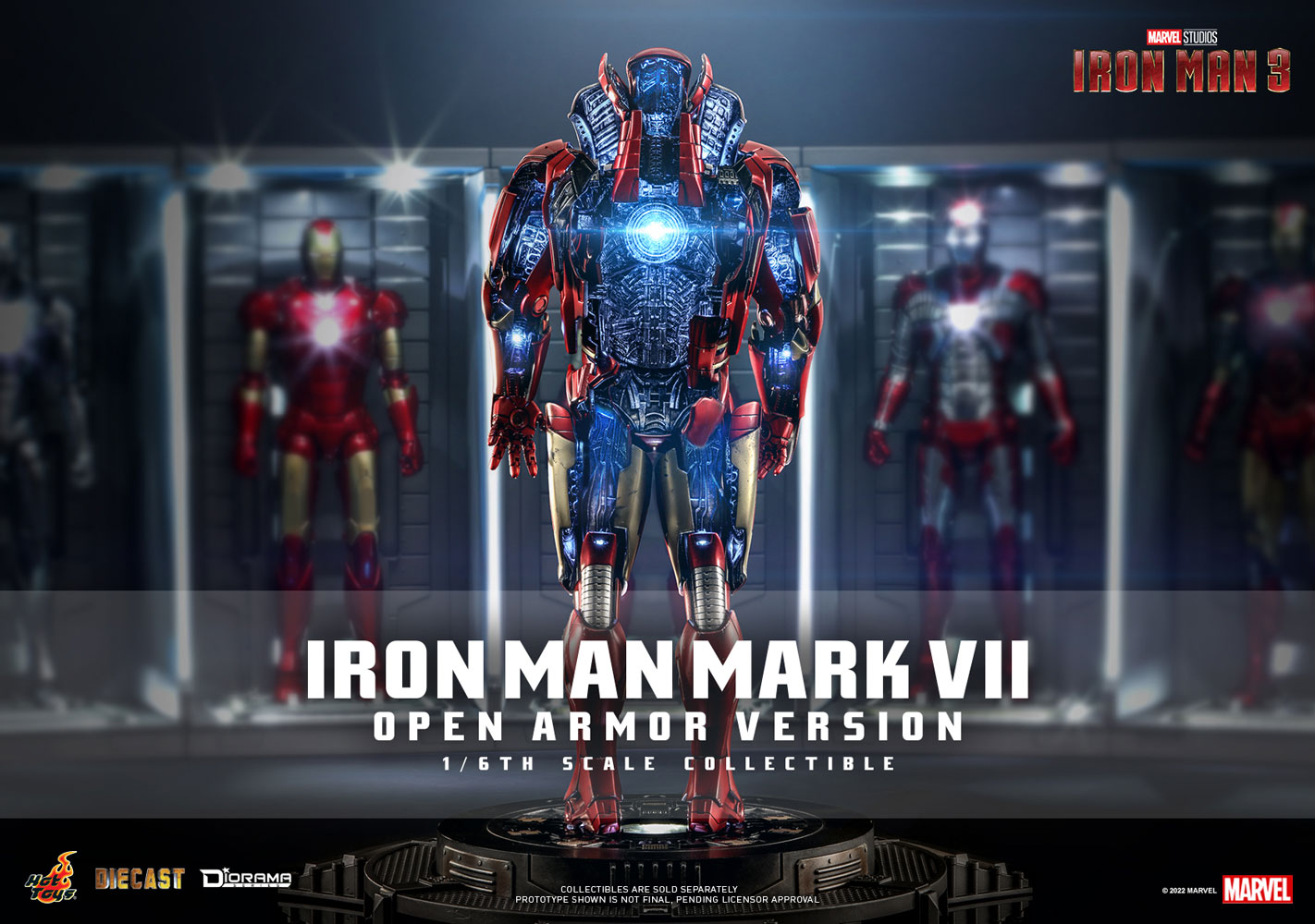 HOTTOYS DS004D51 IRON MAN MARK VII (OPEN ARMOR VERSION)