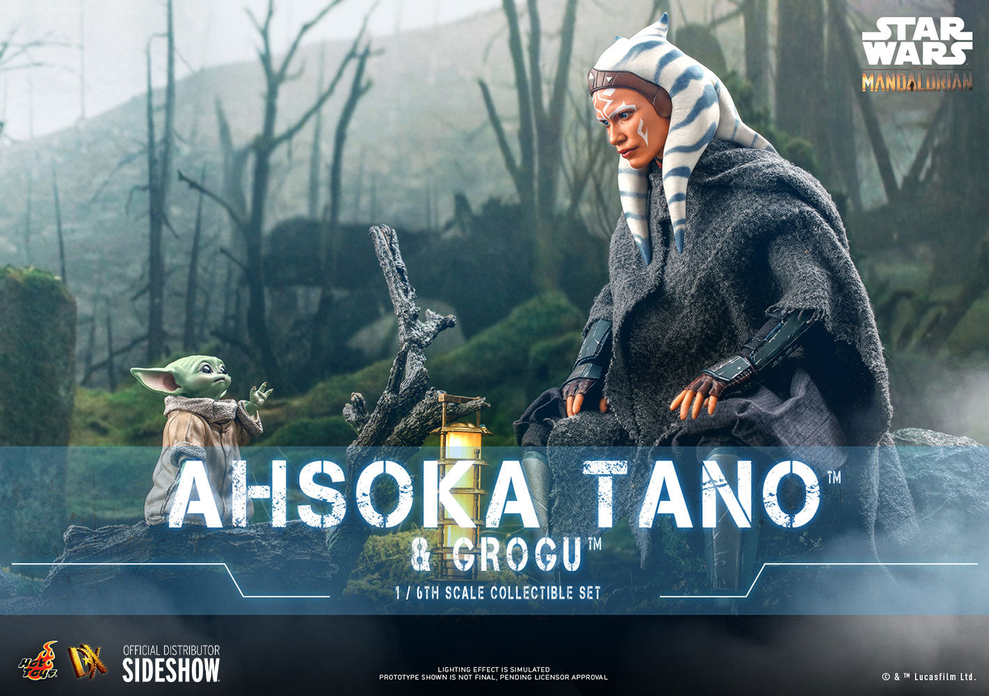 HOTTOYS DX21 AHSOKA TANO AND GROGU Sixth Scale Figure Set