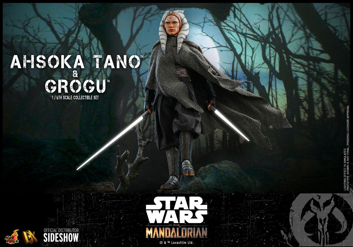 HOTTOYS DX21 AHSOKA TANO AND GROGU Sixth Scale Figure Set