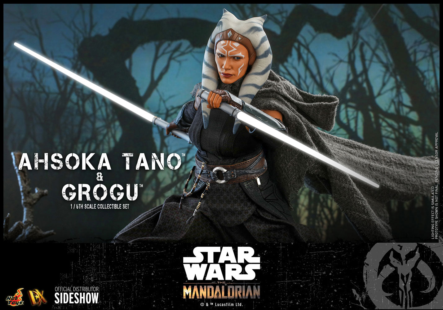 HOTTOYS DX21 AHSOKA TANO AND GROGU Sixth Scale Figure Set