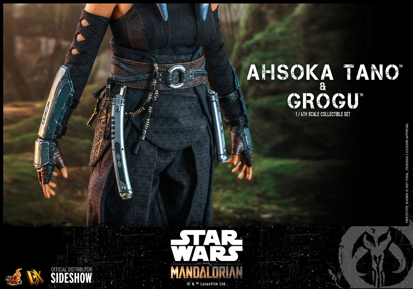 HOTTOYS DX21 AHSOKA TANO AND GROGU Sixth Scale Figure Set