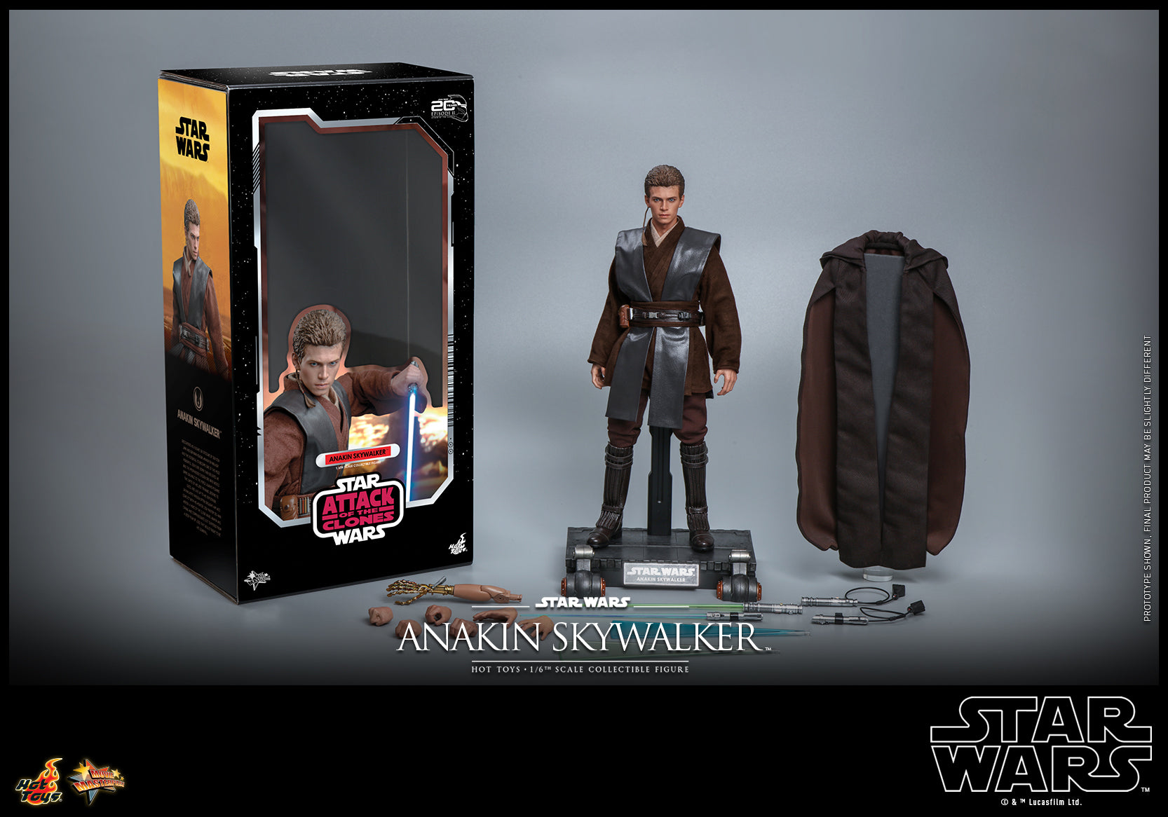 HOTTOYS MMS677 Star Wars Attack of the Clones Anakin Skywalker 1/6 Scale Collectible Figure