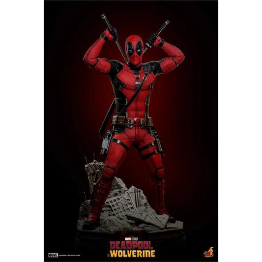 Hot Toys STA2401 Deadpool & Wolverine - Deadpool Life-Size Statue