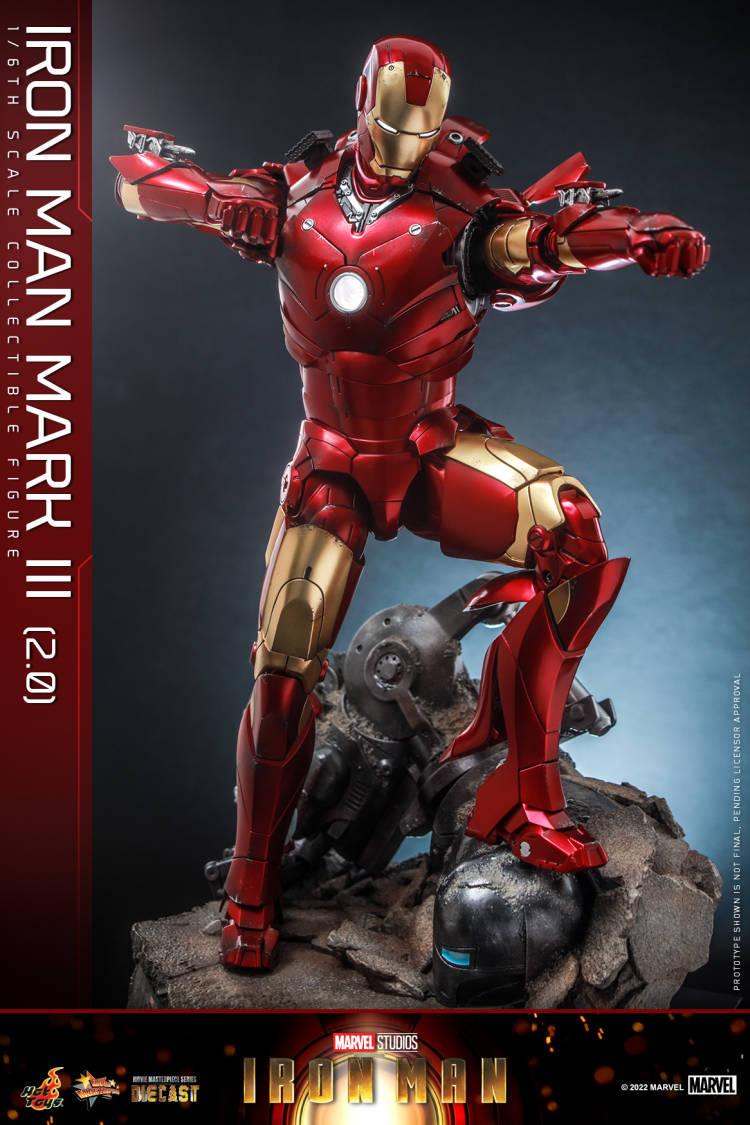 Hot Toys Marvel D48 Iron Man Mark III 2.0 MMS664 - ToyFury