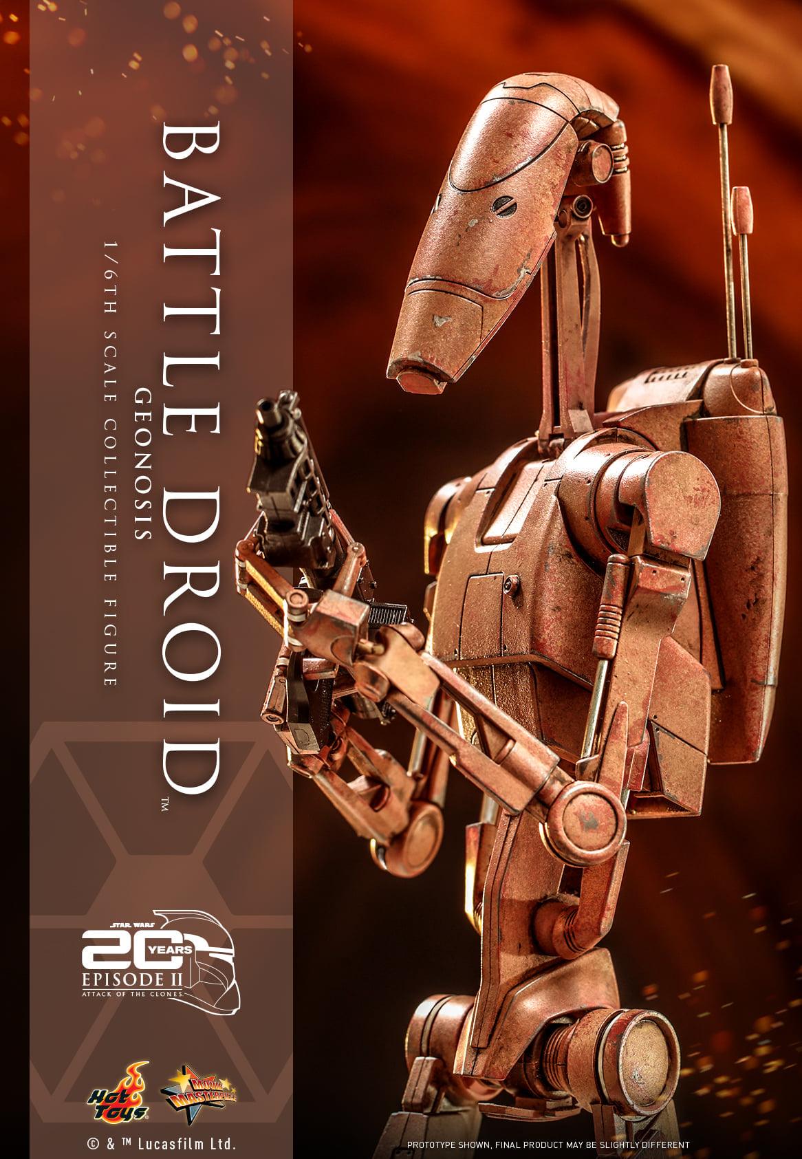 Hot Toys Star Wars Attact of The Clones 1/6 Battle Droid Geonosis MMS649 - ToyFury