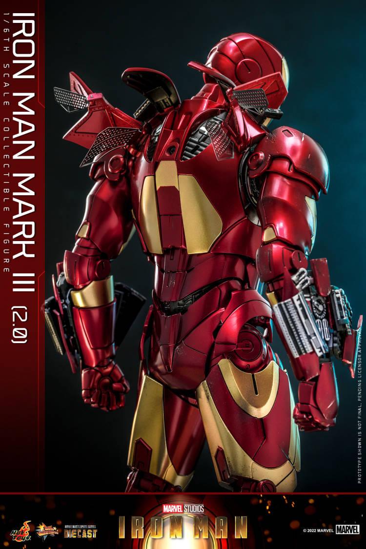 Hot Toys Marvel D48 Iron Man Mark III 2.0 MMS664 - ToyFury