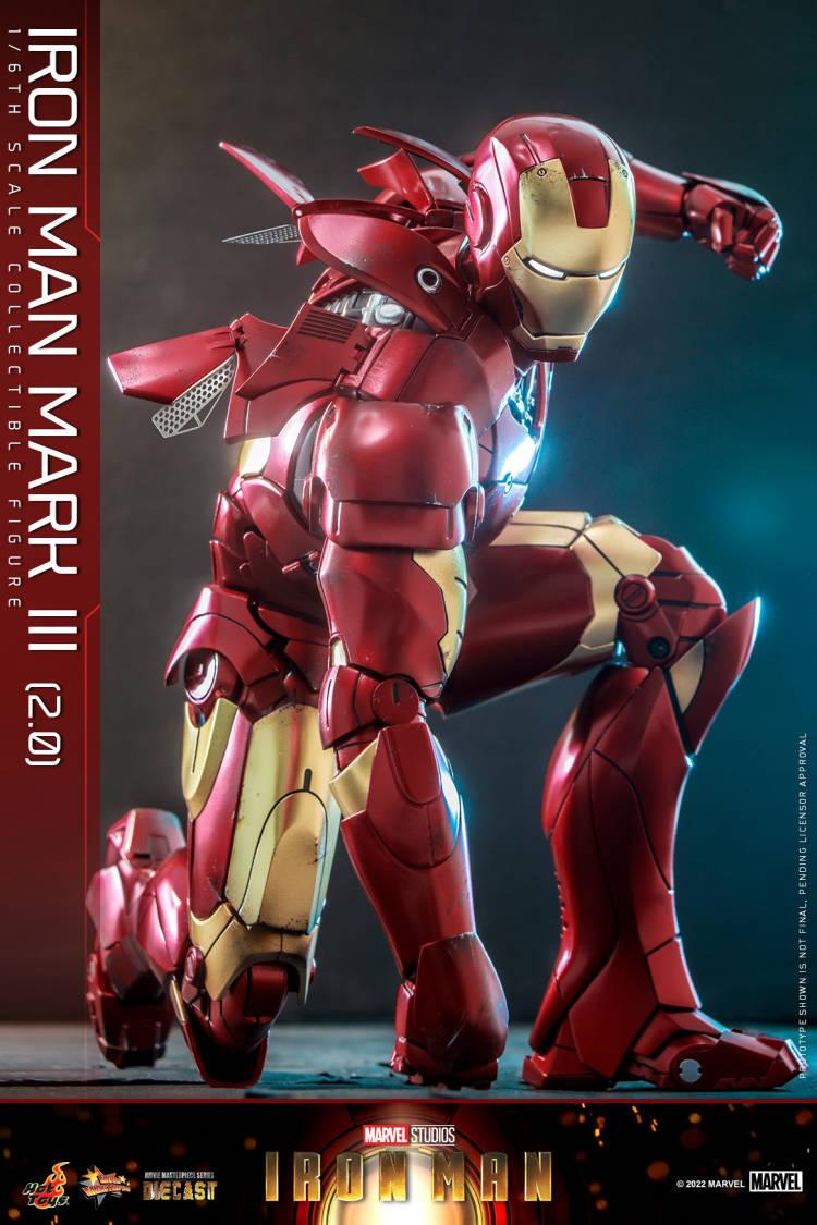 Hot Toys Marvel D48 Iron Man Mark III 2.0 MMS664 - ToyFury