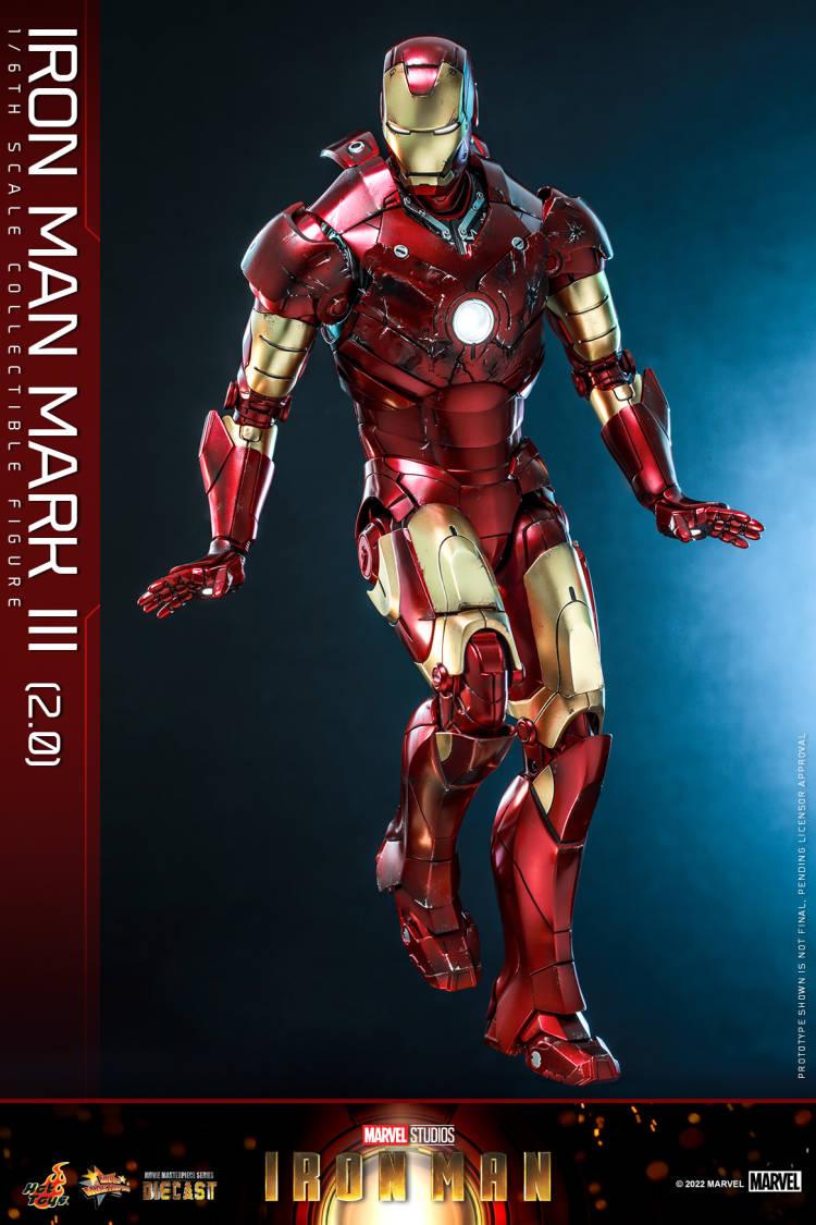 Hot Toys Marvel D48 Iron Man Mark III 2.0 MMS664 - ToyFury