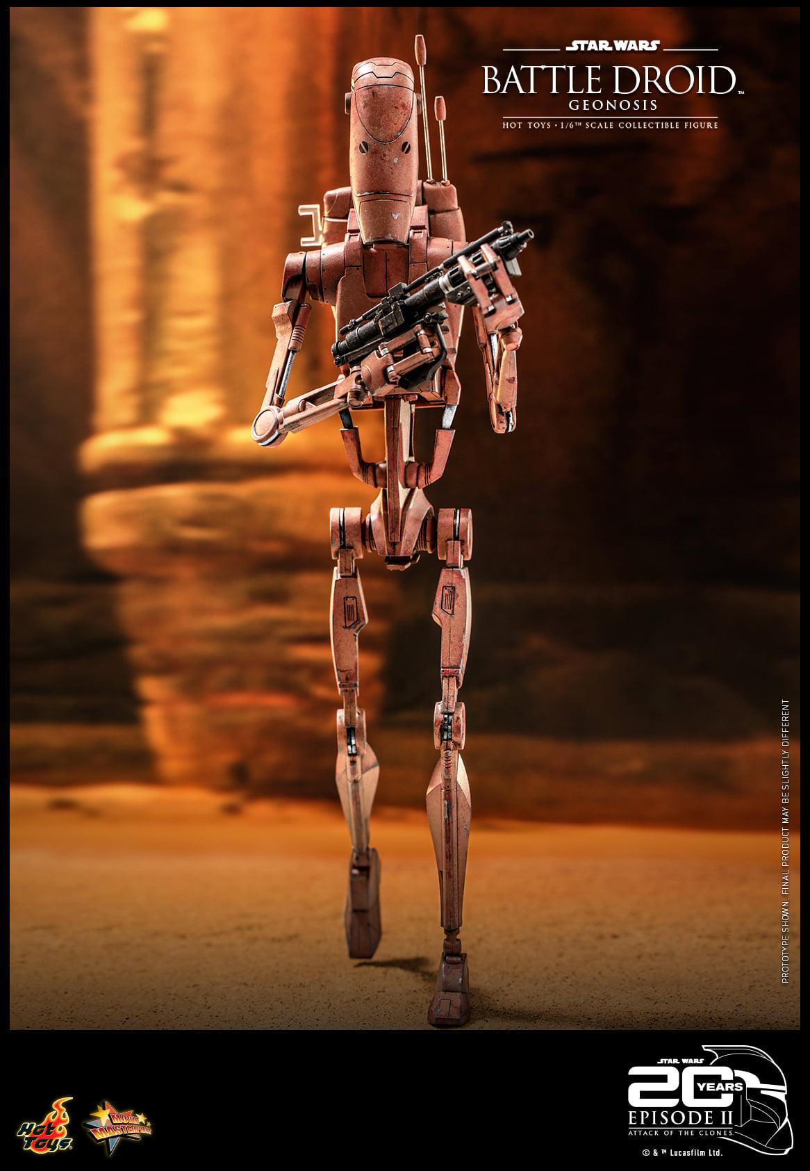 Hot Toys Star Wars Attact of The Clones 1/6 Battle Droid Geonosis MMS649 - ToyFury