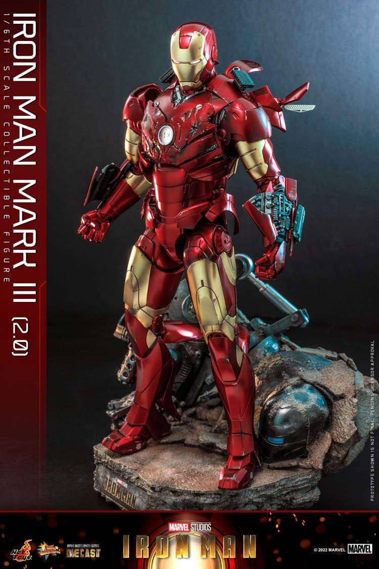 Hot Toys Marvel D48 Iron Man Mark III 2.0 MMS664 - ToyFury