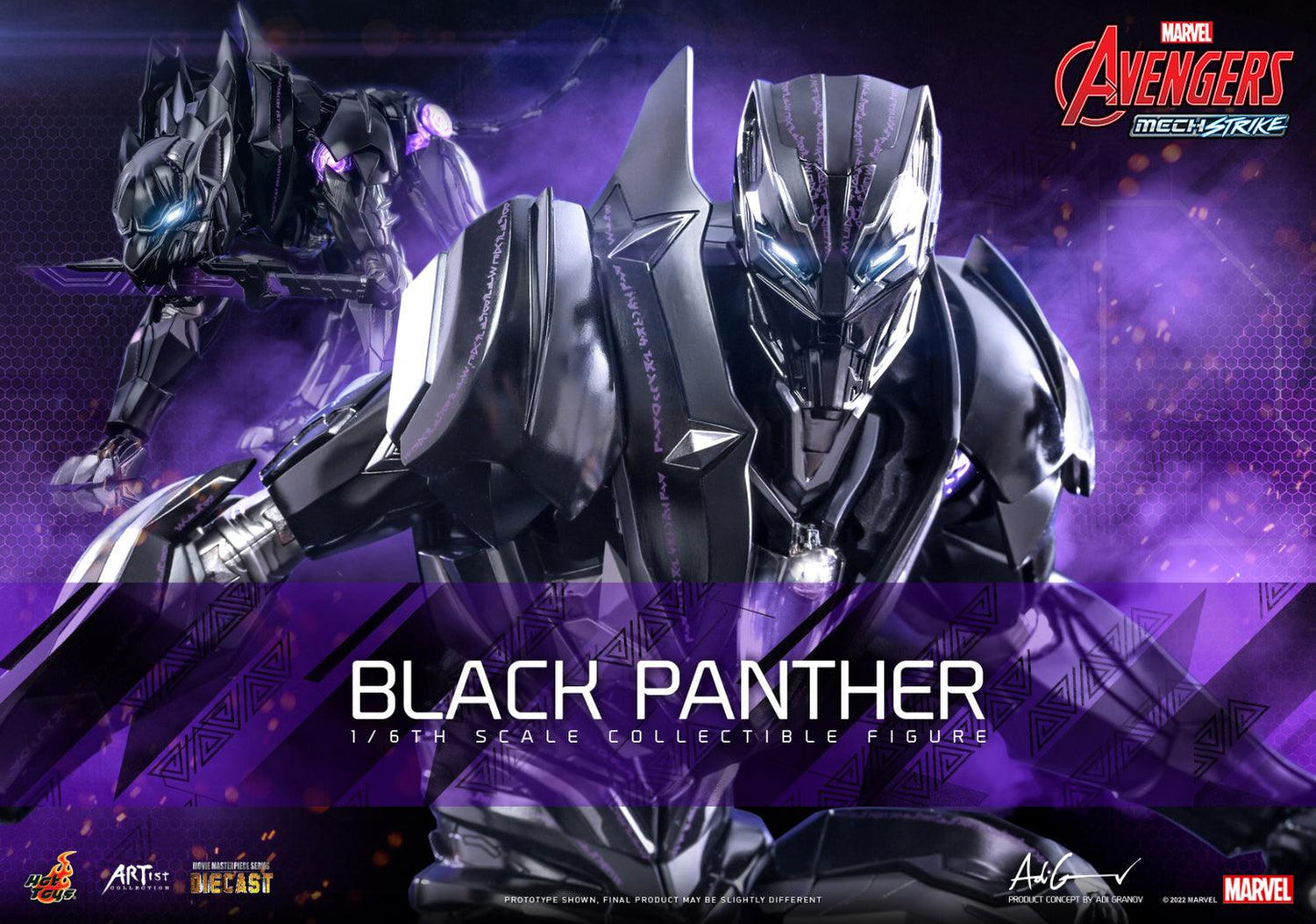 Hot Toys Avengers Mech Strike Black Panther 1/6 Scale Figure AC05D55 - ToyFury