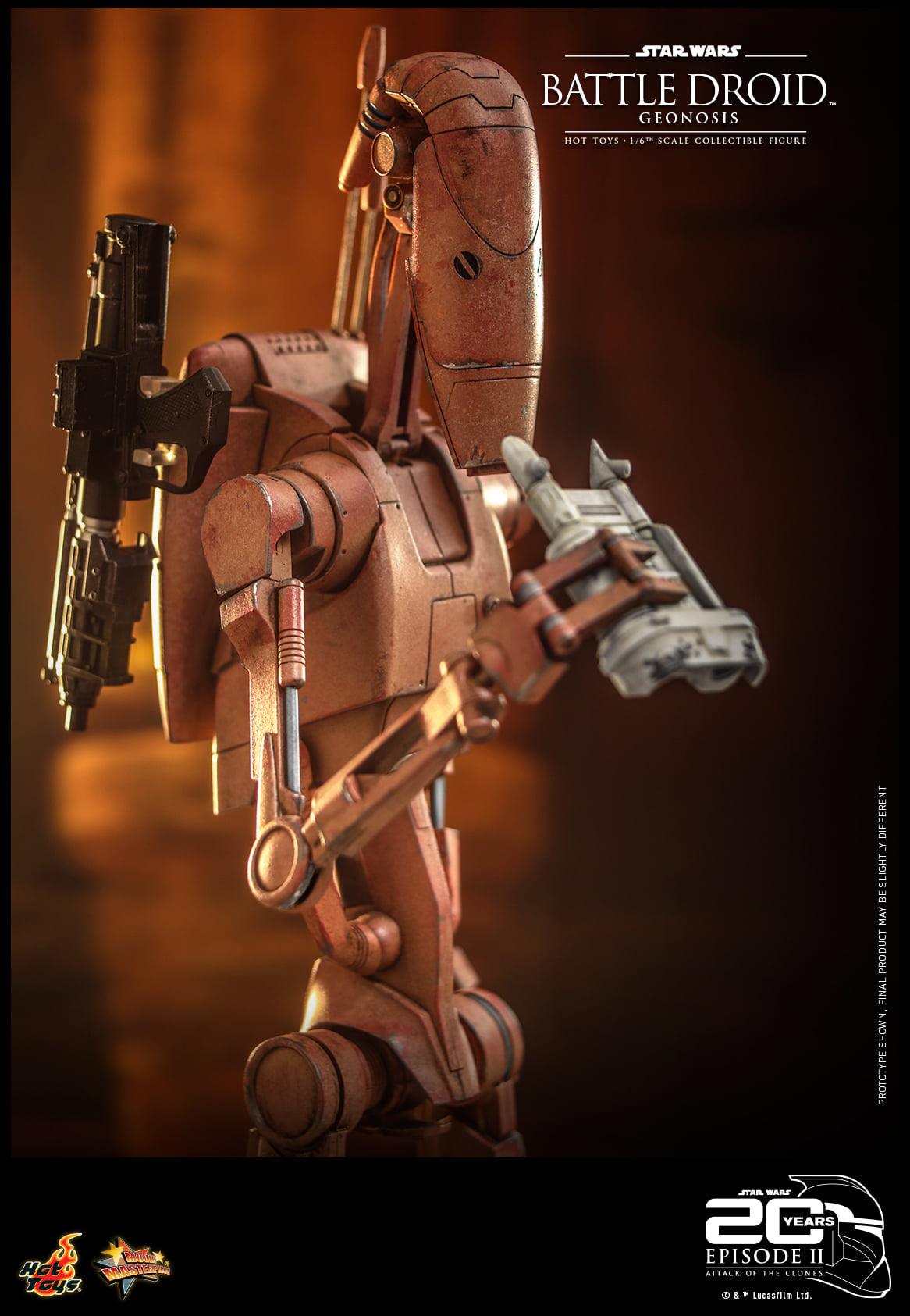 Hot Toys Star Wars Attact of The Clones 1/6 Battle Droid Geonosis MMS649 - ToyFury