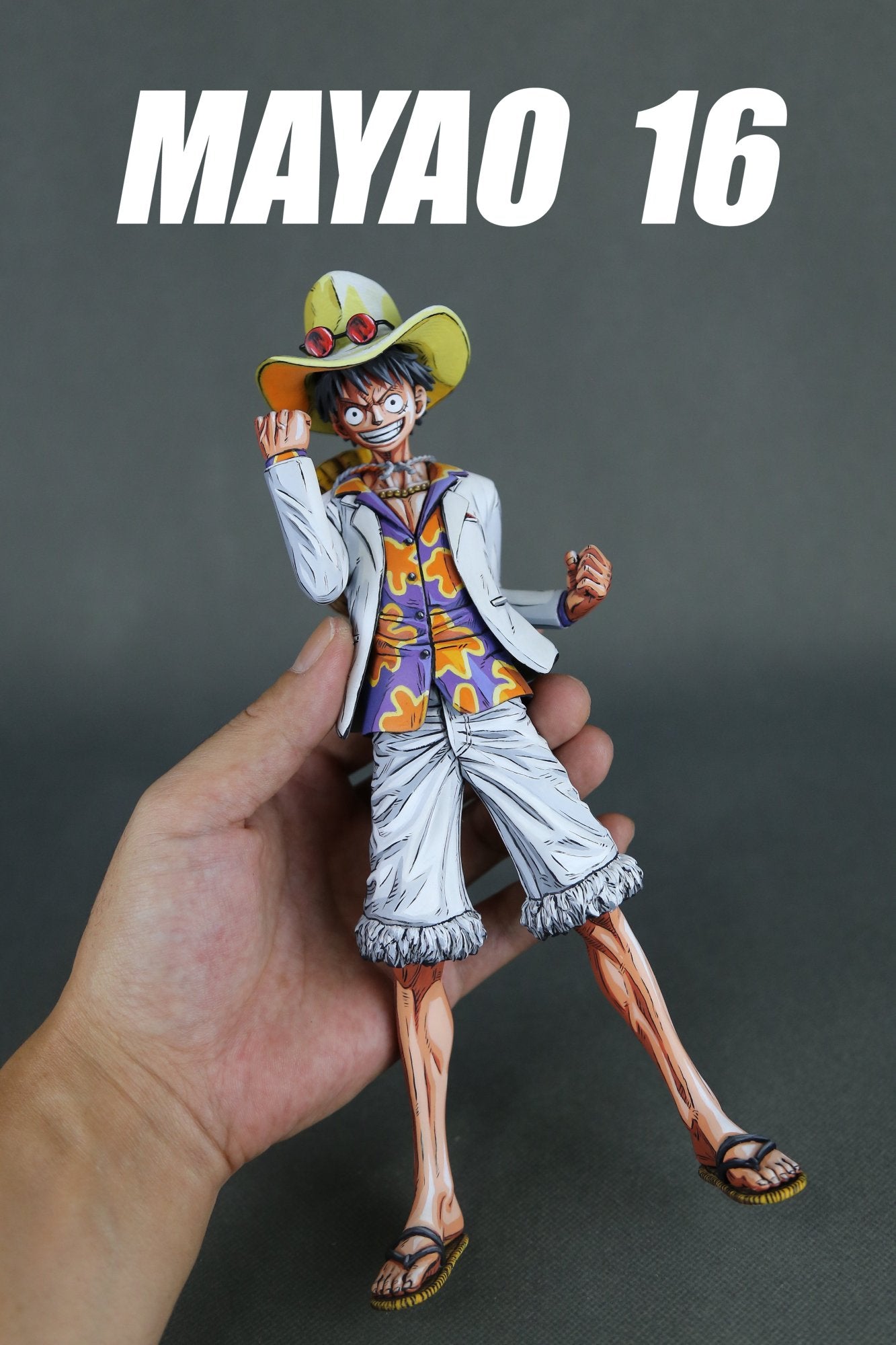 One Piece Repaint Figure New World LUFFY (White)