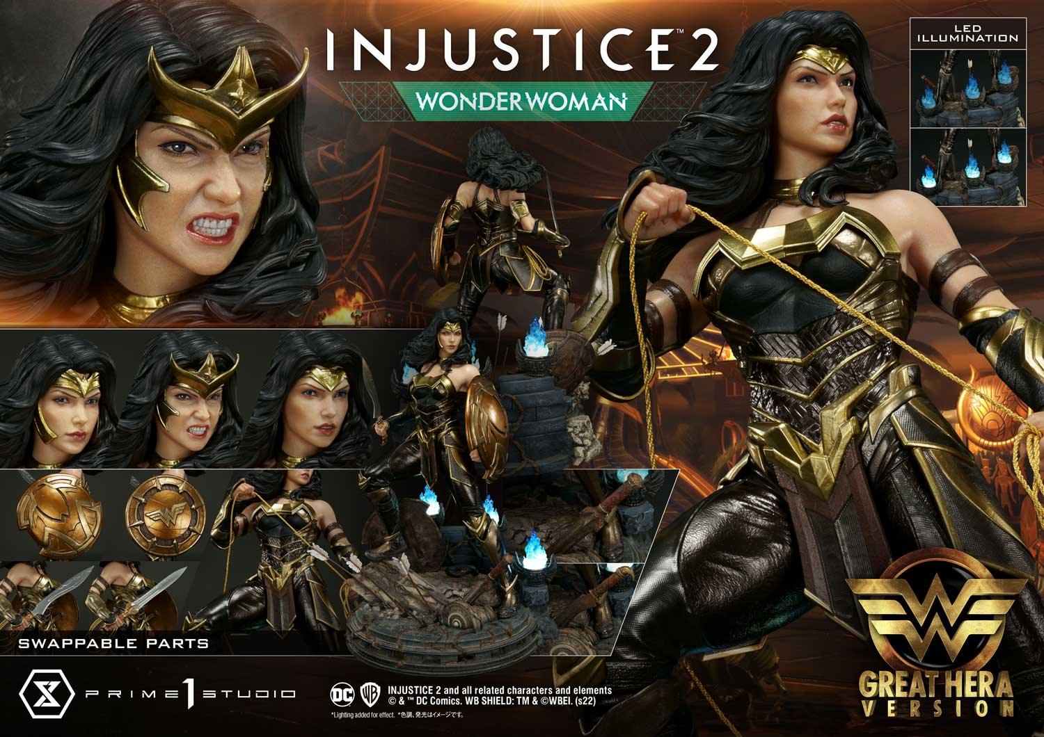 【Preorder】 Prime 1 Studio PMDCIJ-06GL DC Injustice 2: Wonder Woman Great Hera Version Statue - ToyFury