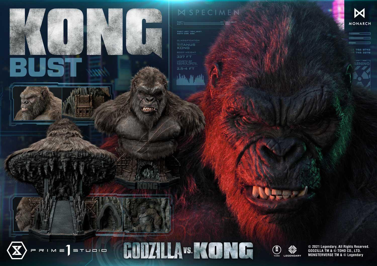 Prime 1 Studio LSGVK-02 Godzilla vs Kong KONG BUST