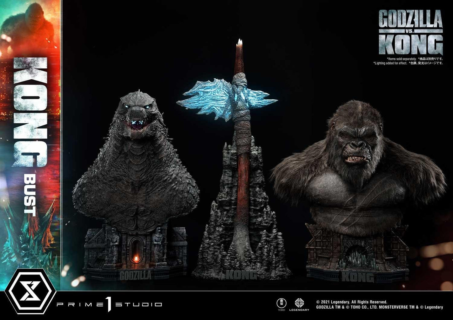 Prime 1 Studio LSGVK-02 Godzilla vs Kong KONG BUST