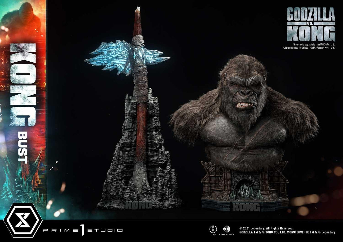 Prime 1 Studio LSGVK-02 Godzilla vs Kong KONG BUST