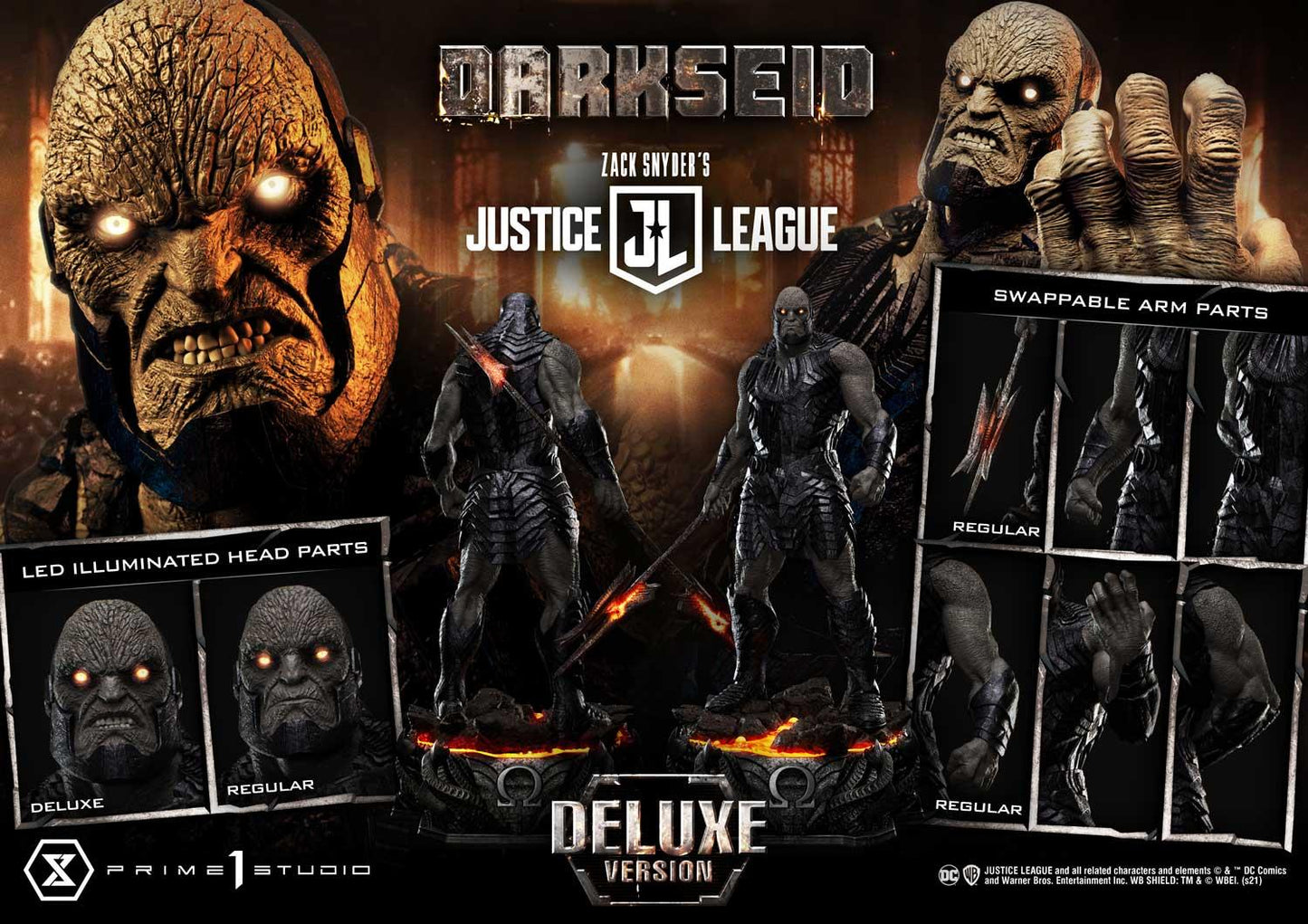 Prime 1 Studio MMJL-08DXS Darkseid favorite Zack Snyder's Justice League DX Bonus Version