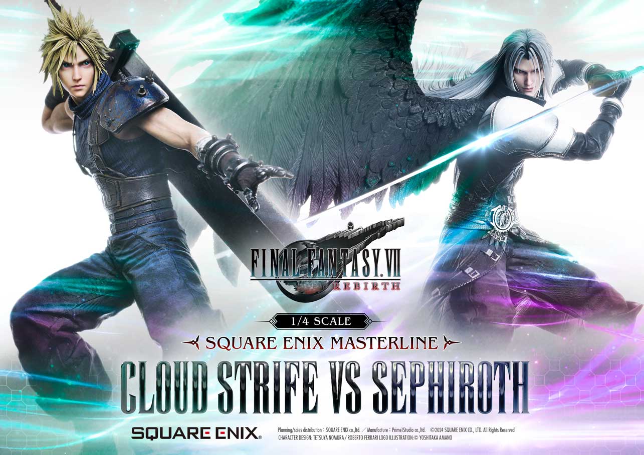 Prime 1 FINAL FANTASY VII REBIRTH  1/4 Scale - CLOUD STRIFE vs SEPHIROTH