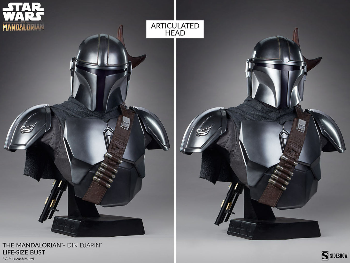 Sideshow Star Wars: The Mandalorian - Din Djarin 1:1 Scale Life-Size Bust