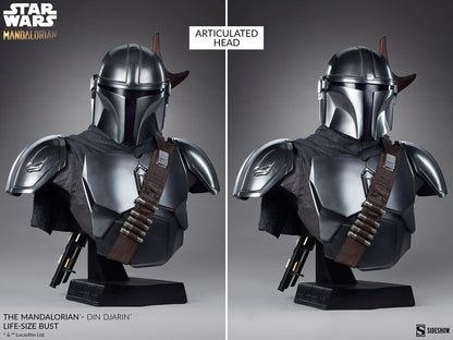 Sideshow Star Wars: The Mandalorian - Din Djarin 1:1 Scale Life-Size Bust