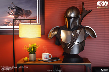 Sideshow Star Wars: The Mandalorian - Din Djarin 1:1 Scale Life-Size Bust