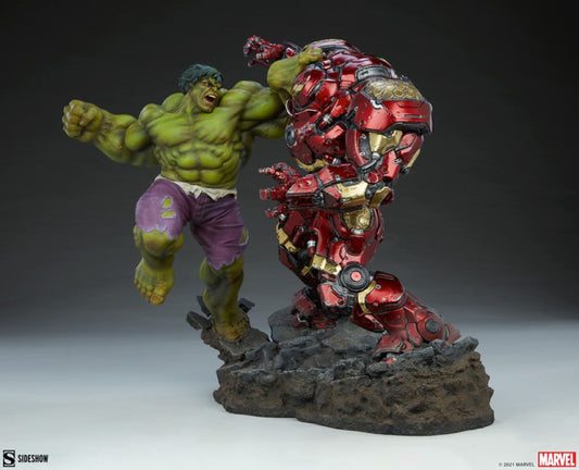 Sideshow The Avengers - Hulk vs Hulkbuster 19” Maquette Statue