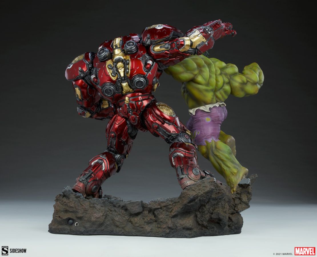 Sideshow The Avengers - Hulk vs Hulkbuster 19” Maquette Statue