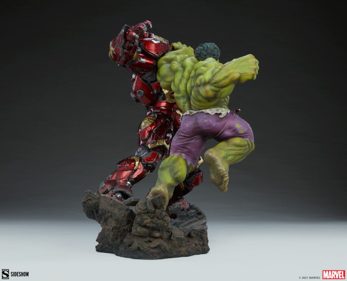 Sideshow The Avengers - Hulk vs Hulkbuster 19” Maquette Statue