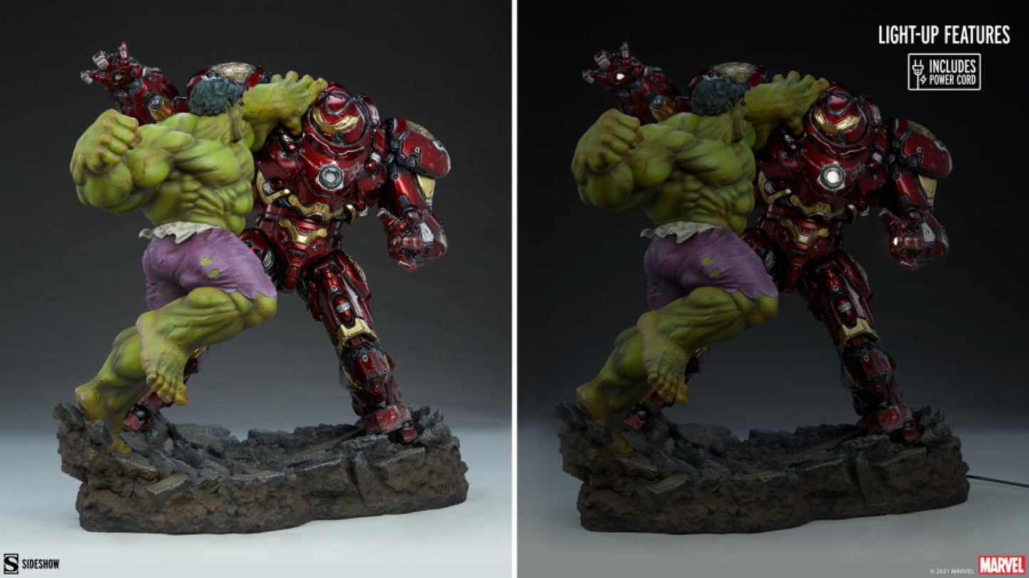 Sideshow The Avengers - Hulk vs Hulkbuster 19” Maquette Statue