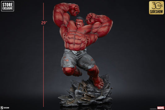 Sideshow The Incredible Hulk - Red Hulk Thunderbolt Ross Premium Format Statue