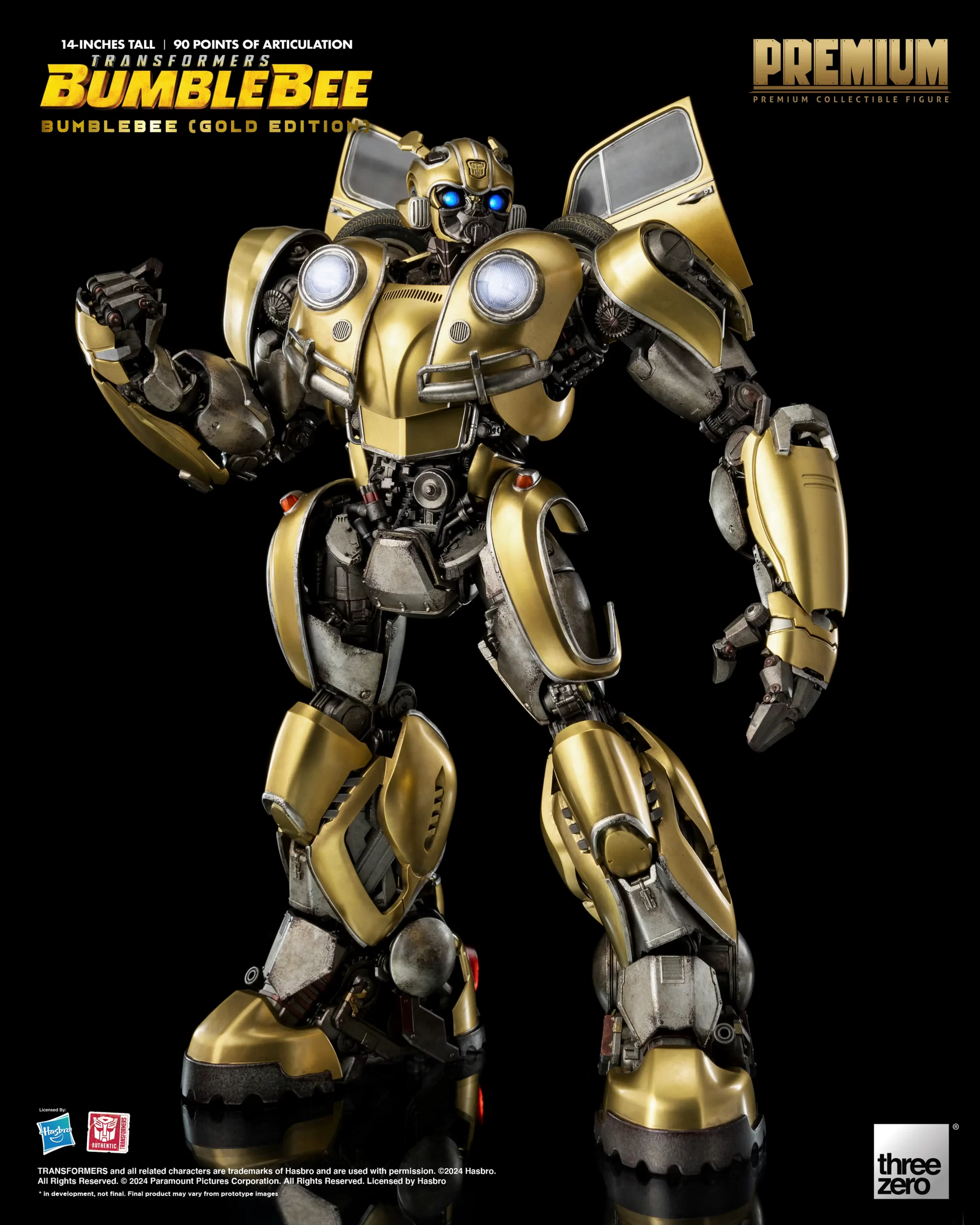 Threezero 3Z0809 Transformers: PREMIUM Bumblebee (Gold Edition)