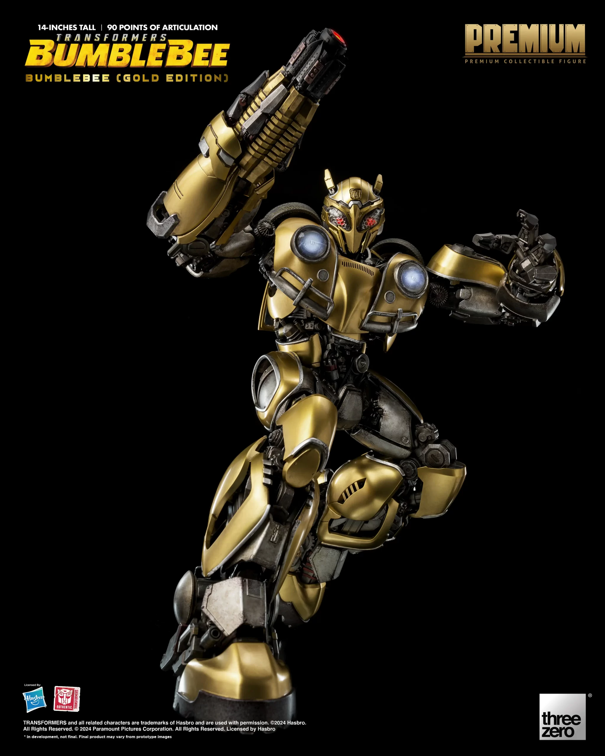 Threezero 3Z0809 Transformers: PREMIUM Bumblebee (Gold Edition)