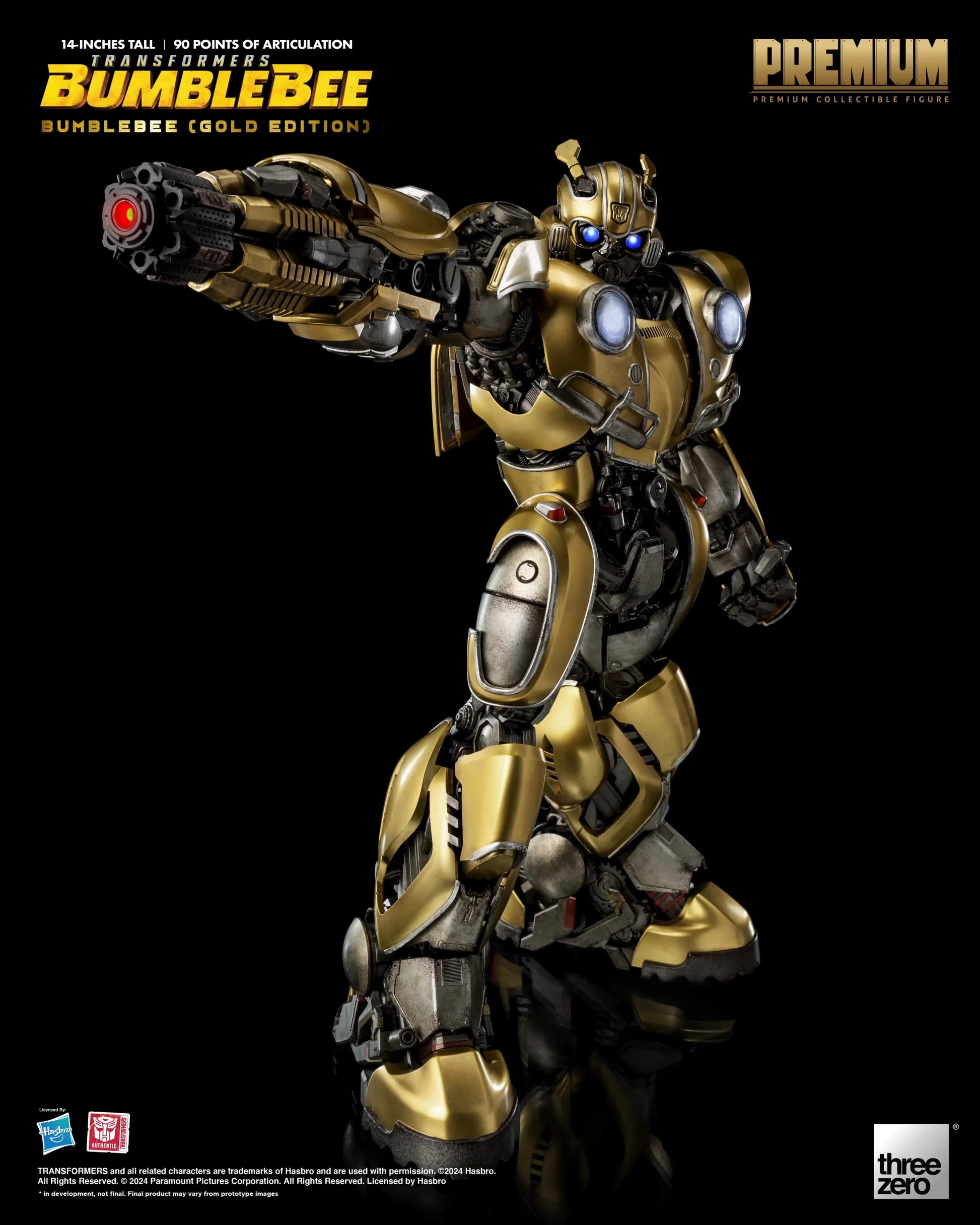 Threezero 3Z0809 Transformers: PREMIUM Bumblebee (Gold Edition)