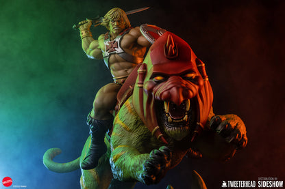 Tweeterhead Masters of the Universe - He-Man & Battle Cat Classic Deluxe 23” Maquette Statue